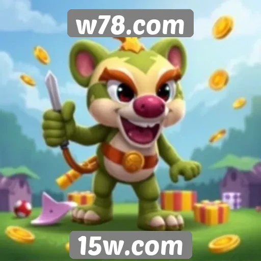 Variedade de jogos disponíveis em w78.com